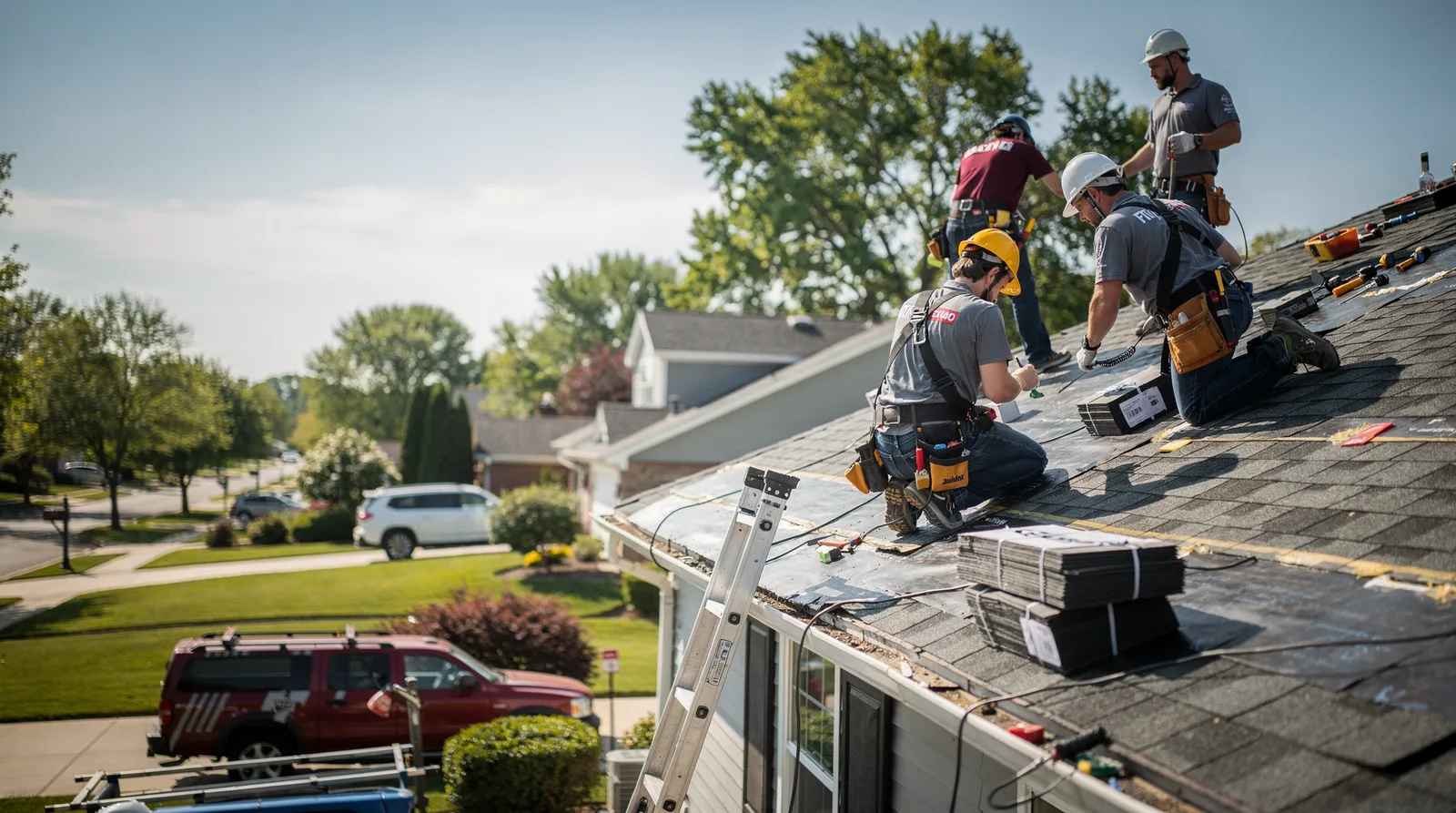 Roof Repair in New Berlin, IL around you